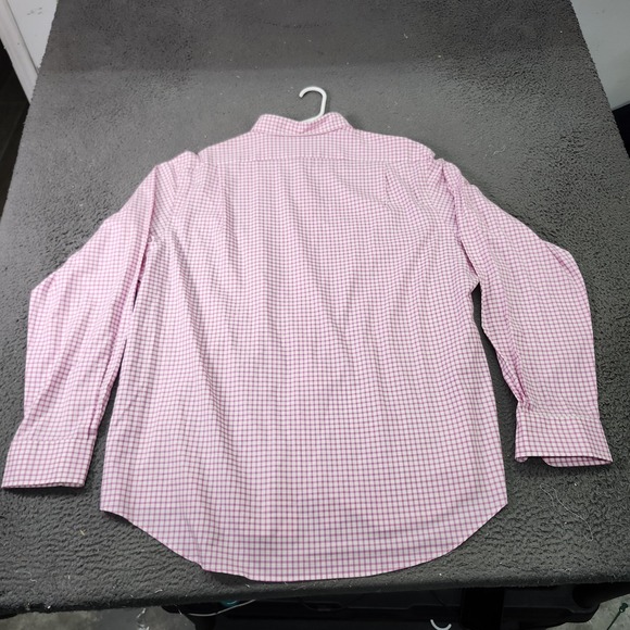 Polo Ralph Lauren Shirt Mens 2XL Pink Check Long Sleeve Button Down Classic - Picture 6 of 7